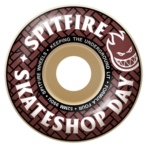 Spitfire Formula Four Classic Skate Shop Day 54mm 99A Wheels