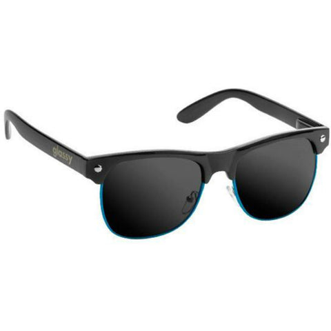 GLASSY "Shredder" Sunglasses (Black / Blue Trim)