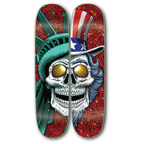 Strangelove Uncle Sam & Liberty Deck Set 8.5"