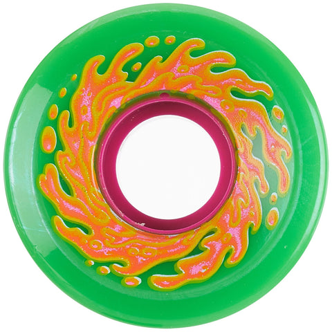 Santa Cruz Mini OG Slime Balls 54.5mm 78A Wheels (Green/Pink)