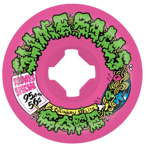 Santa Cruz Slime Balls Double Take Cafe Vomit Mini 56mm 95A Wheels (Pink)