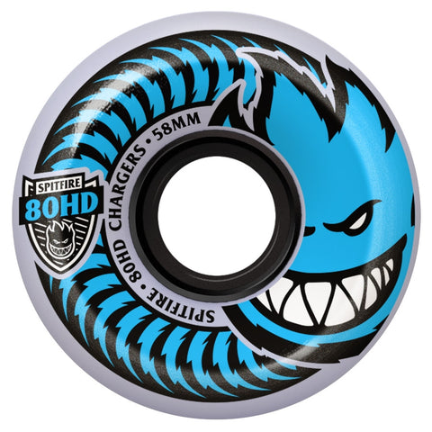 Spitfire Charger 58mm 80HD Conical Wheels (Clear)
