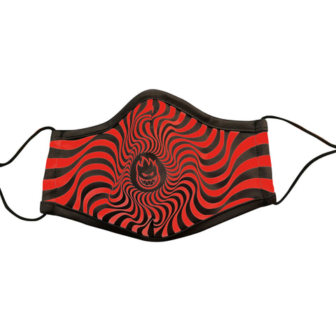 Spitfire Swirl Face Mask (Black/Red)