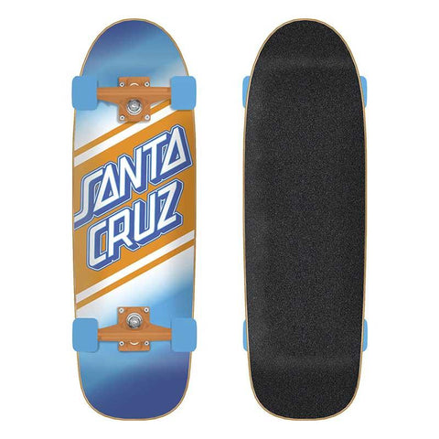 Santa Cruz Street Skate Strip 8.79 x 29.05 Cruzer Complete (Blue / Orange)