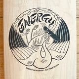 Energy Temple of Skate Deck 8.75" (Natural Stain)