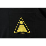 THEORIES OF ATLANTIS "Theoramid" Pocket T-Shirt (Black / Canary)