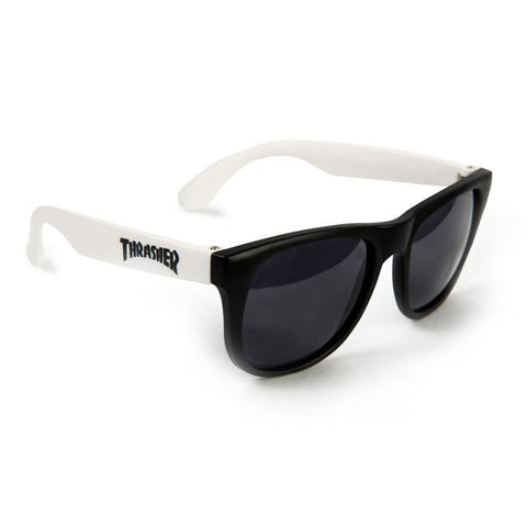THRASHER "Mag Logo" Sunglasses (White + Black)