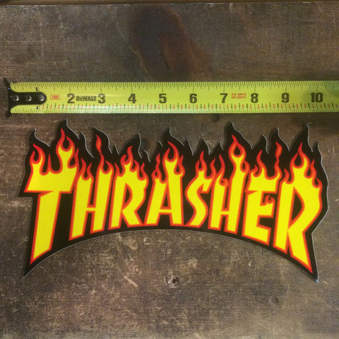 THRASHER "Flame Logo" Large Sticker (Assorted)
