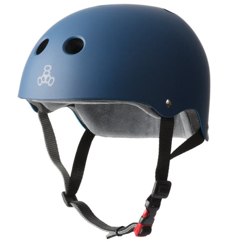 Triple Eight Certified Sweatsaver Helmet (Navy Rubber)