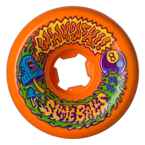 Santa Cruz Slime Balls Winkowski Vomits 60mm 95A Wheels (Orange)